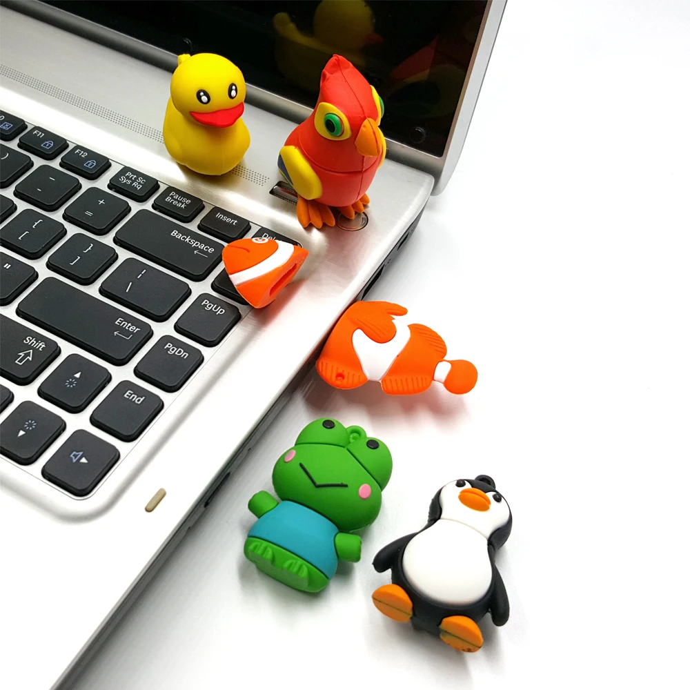 Горячая Распродажа USB 2 0 животные мультяшный флеш накопитель Usb карта памяти 4GB 8GB
