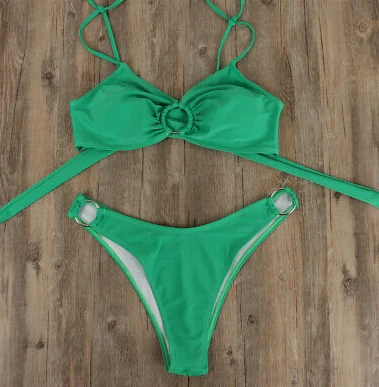 Соблазнительные бикини из двух предметов 2019 Женский комплект купальник с