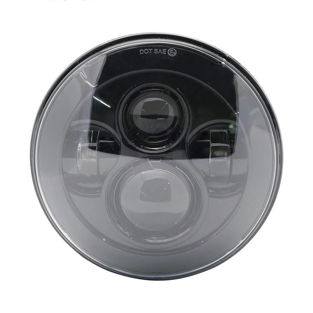 40w Headlight Black " светодиодный налобный фонарь для HD FLSTC ультра Классический дорожный король Yamaha Road Star V Star 650 1100 роскошный индийский Скаут главный Vegas 8-Ball - Цвет: 40w Headlight Black