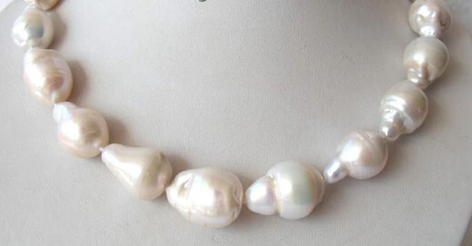 АА еврей белый Южно-Возрожденный жемчуг Кеши шейный 17 | Украшения и аксессуары