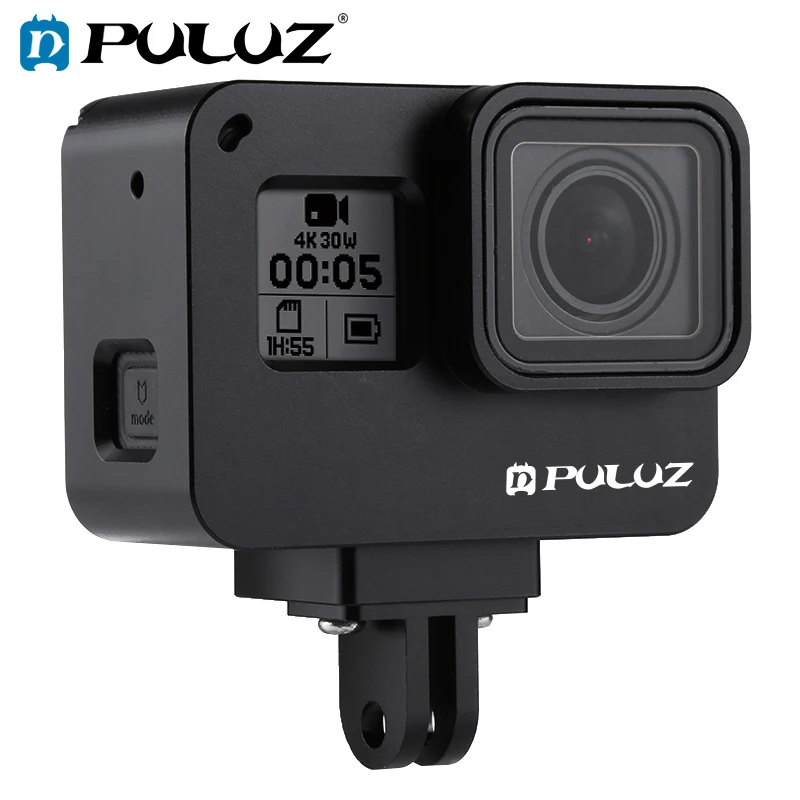PULUZ для GoPro NEW HERO/HERO7 Black/6/5 корпус с ЧПУ Алюминиевый сплав Защитная клетка и