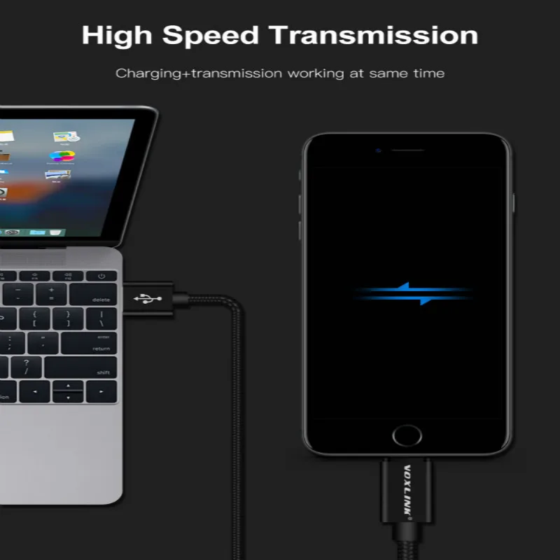 Кабель Micro USB VOXLINK 3 шт. 5 В 2 4 А кабель для быстрой зарядки и синхронизации данных