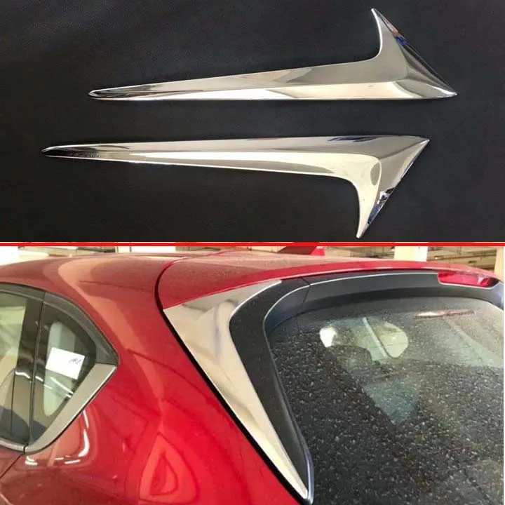 Для Mazda CX 5 CX5 2017 2018 ABS хромированный боковой задний спойлер крышка отделка молдинг