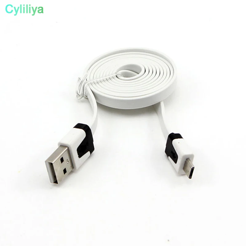 10 шт./лот 1 м 2 3 8-контактный плоский USB-кабель для синхронизации данных и зарядки