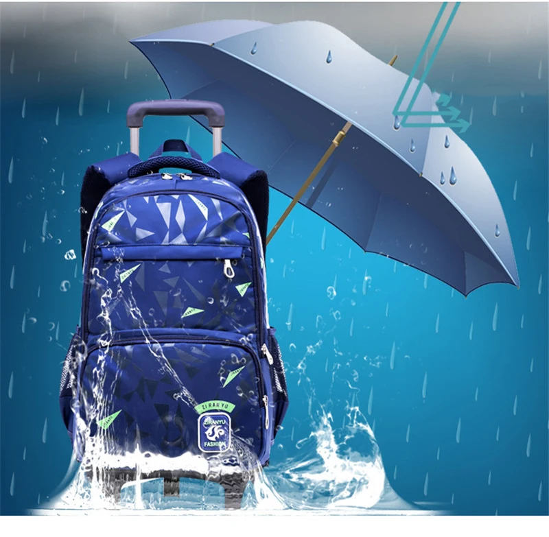 

New Removable Children School Bags with 2/6 Wheels for Girls boys Trolley Backpack Kids Climbing stairs Wheeled Bag Backpack