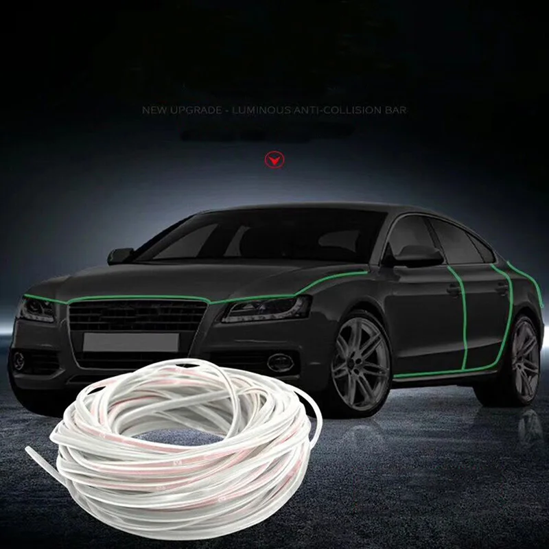 Универсальный ночник для двери автомобиля для багажника Edge Guard скретч Защитная полоска резиновые светящиеся столкновения уплотнения отделка автомобиля-Стайлинг