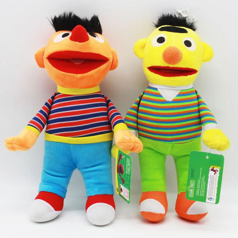 Улица Сезам Elmo плюшевые игрушки 28 см Эрни и Берт кукла мягкие набивные животные