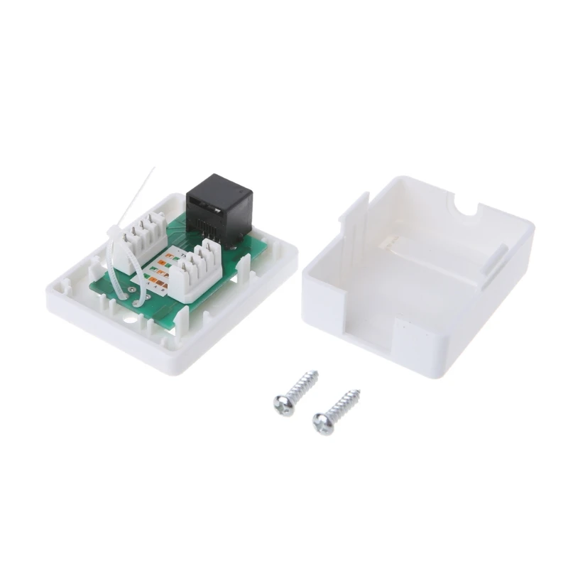 1 шт. CAT6 RJ45 8P8C UTP неэкранированный Однопортовый Настольный монтажный ящик