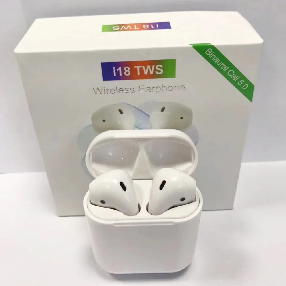 2019 оригинальный i18 наушники вкладыши TWS Bluetooth 5 0 беспроводной 3D звука наушников