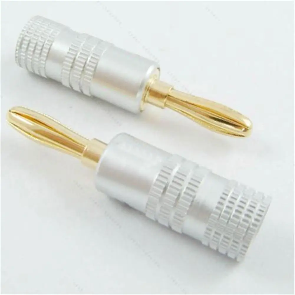 Распродажа 20 шт Позолоченные 4 мм разъем типа &quotбанан&quot двойные винты с