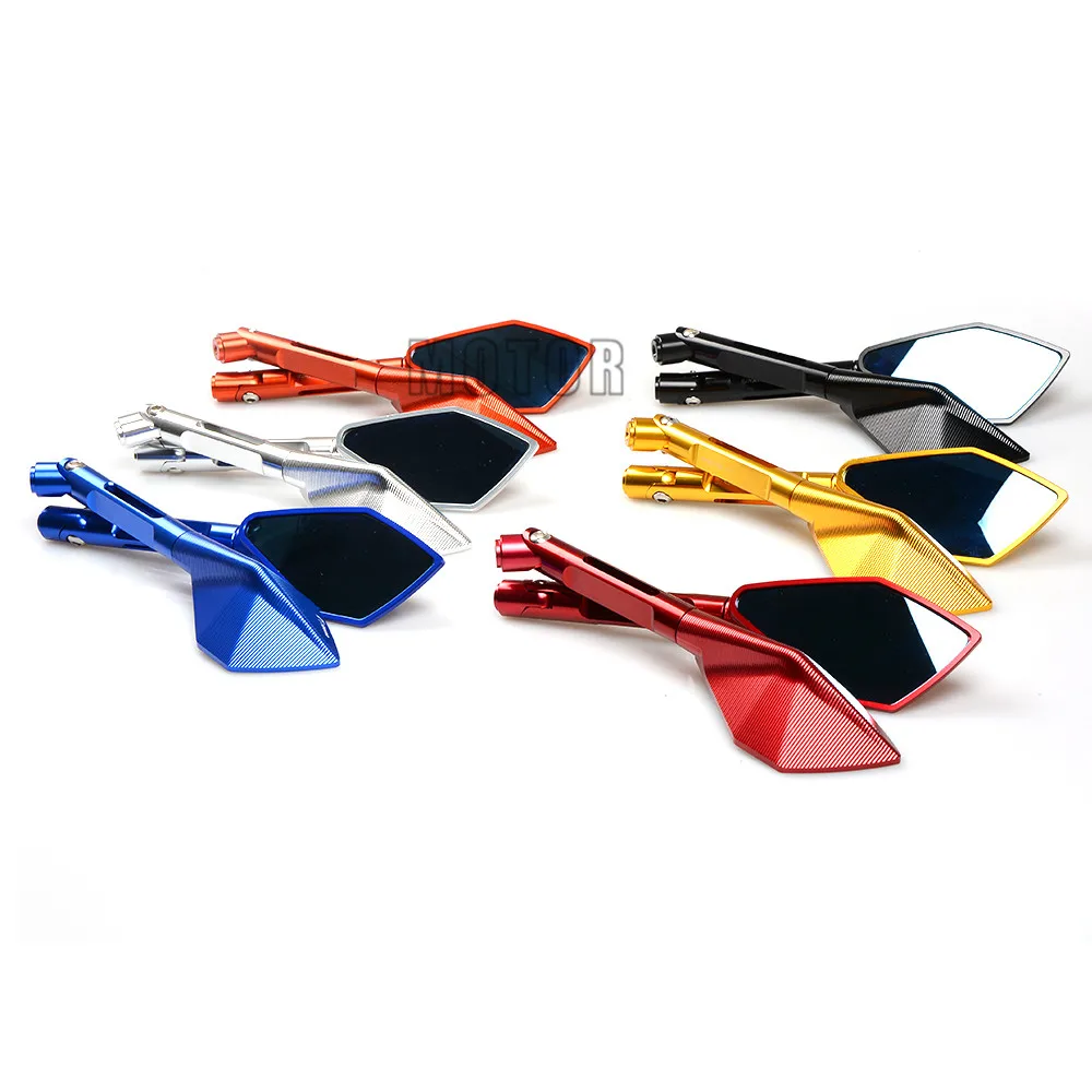 Arm Aluminum CNC Side Rear View Mirrors Universal Motorcycle Mirror Street Bike Scooter Dirt For Yamaha Suzuki Honda | Автомобили и
