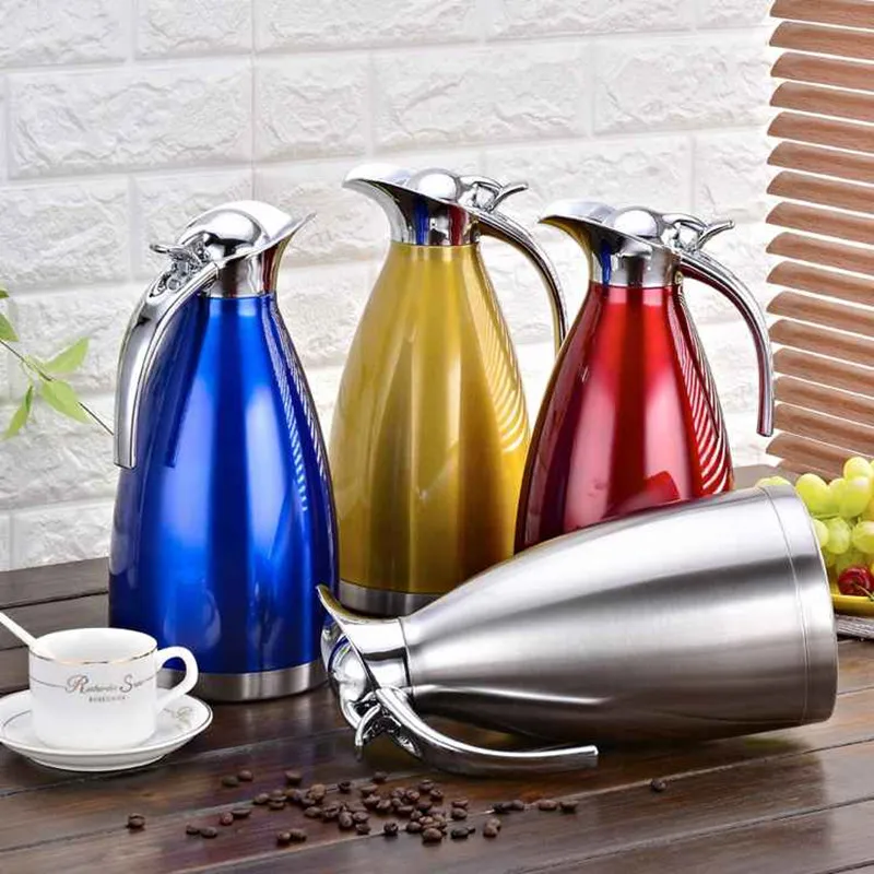 

304 Stainless Steel insulated Thermos Bottle 2L,2000ml Thermo cup Travel Coffee Mugs Thermal vaccum water bottle Thermal cup