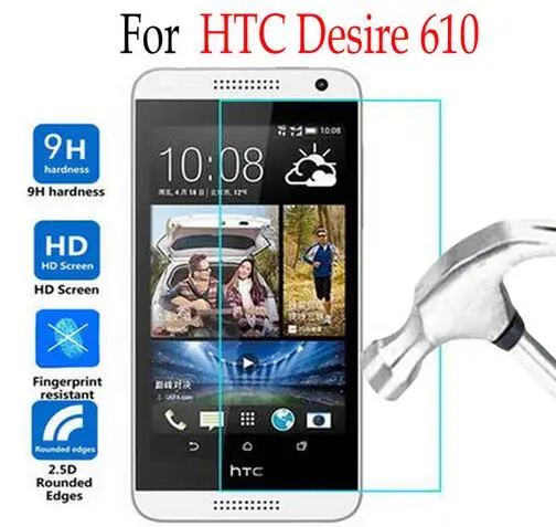 Премиум для HTC Desire 610 закаленное стекло T защитная пленка чехол стекло|Защитные