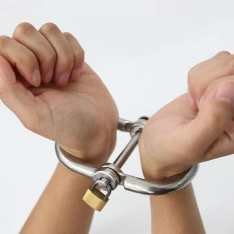 Нержавеющая сталь БДСМ Bondge мужской наручный браслет металлические лодыжки