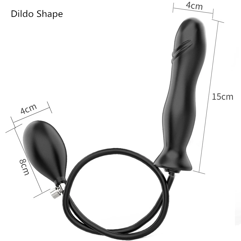 Huge Inflatable Anal Plug Silicone Expander Dilatador Vaginal Dilator Anus Stimulate Butt Sex Toys for Men | Красота и здоровье