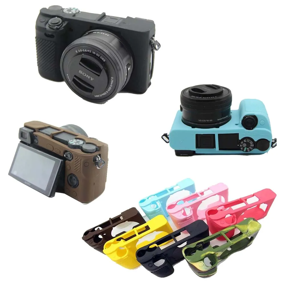 

Nice Soft Camera Video Bag For Sony A6300 A6400 Silicone Case Rubber Body Cover Skin