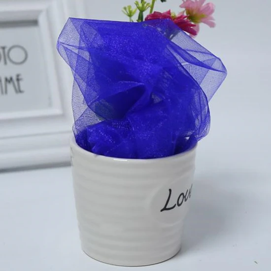 Sapphire 48 см 10 м Mariage пряжа Тюль рулон прозрачной органзы ткань день рождения, мероприятие, вечеринка принадлежности для украшения свадьбы Baby Shower - Цвет: Sapphire