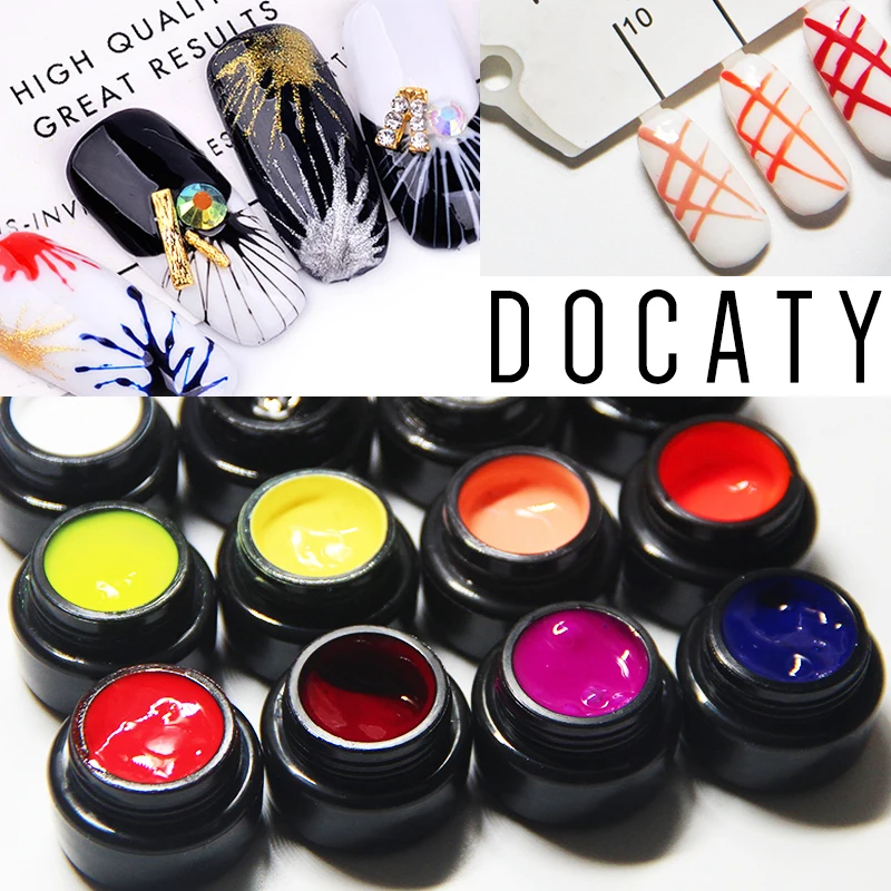 Docaty новейший выпуск 5 мл УФ Гель лак для рисования с изображением паука линия паук