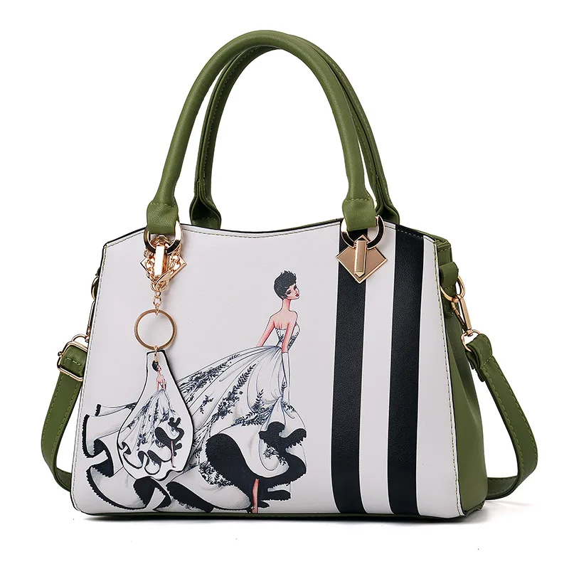 New Elegant Women Bag Fashion Leather Handbag Casual Tote Female Messenger Bags Shoulder Top Handle Lady Purse Wallet Bolsos | Багаж и