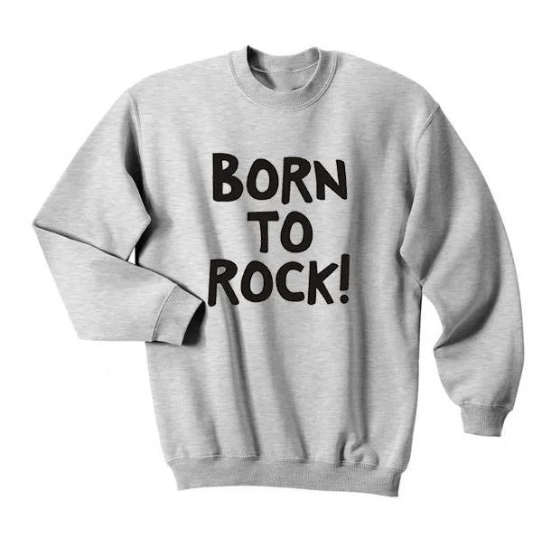 Born to Rock рубашка мужская футболка с рисунком для женщин и девушек Swag Tumblr топ