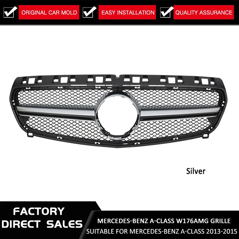 Передняя решетка для автомобиля Mercedes Benz W176 A CLASS A180 A200 A45 AMG 2013 2016|Гоночные решетки| |