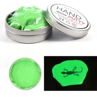 luminous polymer hand putty slime mud rubber play dough children adult creative toys green