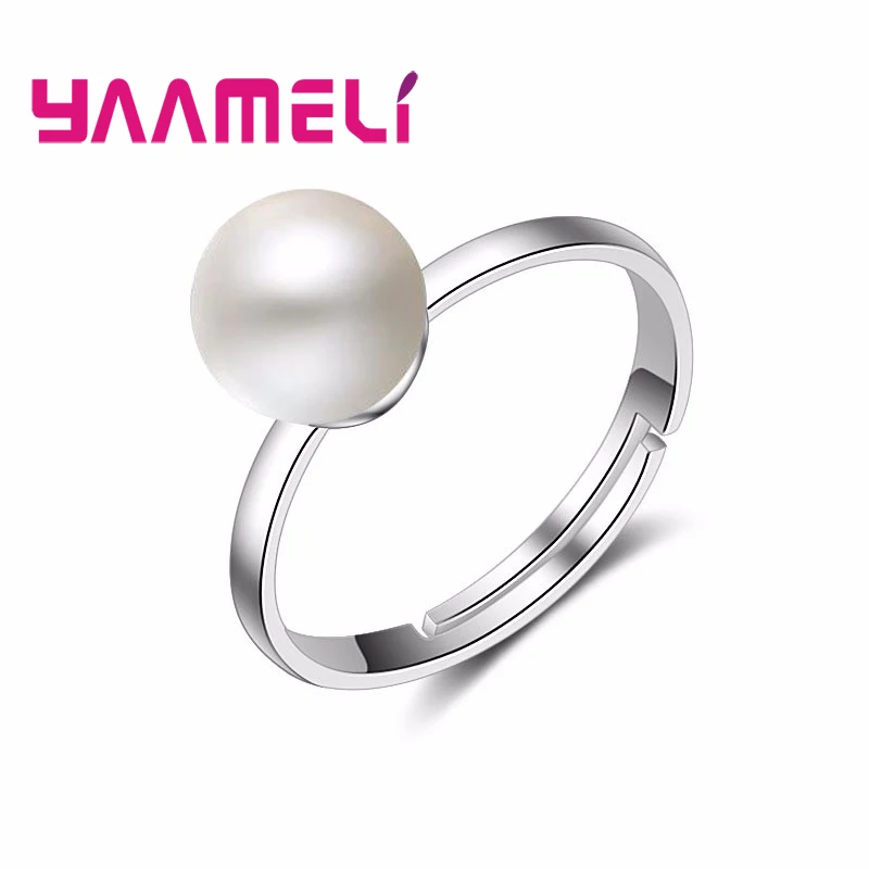 

Женское открытое кольцо из серебра 925 пробы, с крупным жемчугом