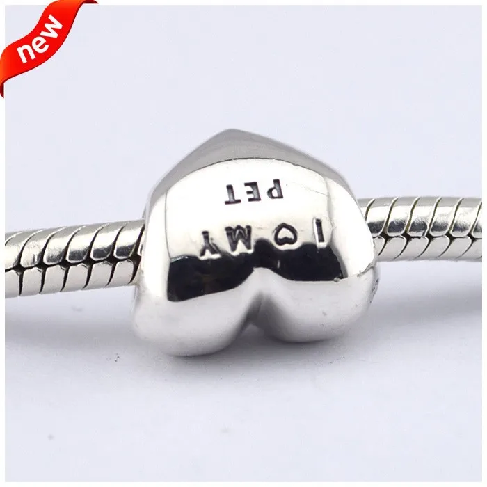 Бусины FANDOLA, серебро 925 пробы, Подходит для Pandora, подвески, серебро 925, браслет Love My Pet, серебряные бусины Европа