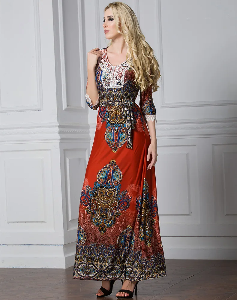 Платье женское кружевное длинное с высокой талией размеры до 7XL|Женские платья| |