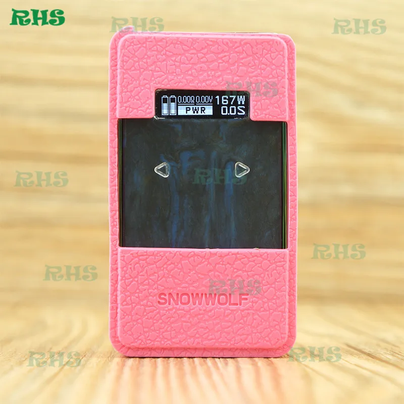 pink 1 шт. хит! 235W E-cig Box Mods 200W-R SNOWWOLF 200W R силиконовый защитный чехол сумка рукав Быстрая - Цвет: pink