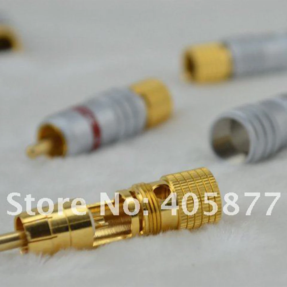 4 шт. Hi End CMC 8236 WU Позолоченный разъем RCA для аудиоколонки|Коннекторы и разъёмы| |