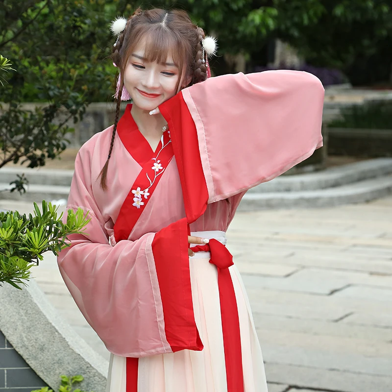 Women Folk Clothes Cosplay Fairy Costume Hanfu Clothing Chinese Traditional Ancient Dress Dance Stage Tang Dynasty Outfit DL3249 |