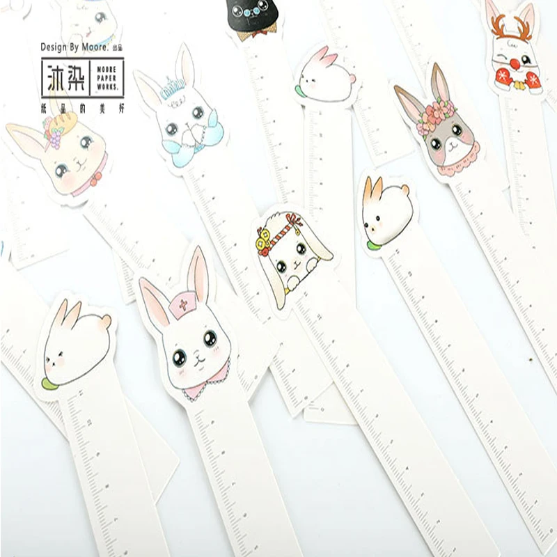 30 шт./лот новые бумажные закладки в форме милых кроликов Kawaii держатель для книг