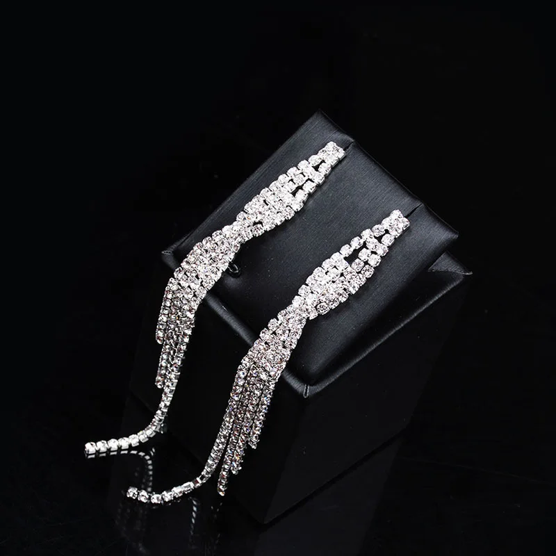 SOXY Dangle Earring For Female White Gold Color Ladies Crystal Shinny Women Water Drop Earrings Fashion Jewelry.brincos bijoux | Украшения