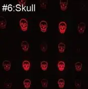 Skull Зеркал заднего вида Автомобильная Лазерная противотуманная светильник автоматический стояночный тормоз лампа, заднее Предупреждение светильник стайлинга автомобилей с новым узором, анти-столкновения - Цвет: Skull