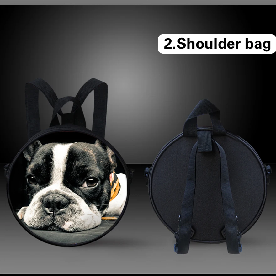 

Noisydesigns Pekingese funny enjoy Bags Children Mochila Infantil Kindergarten Baby Round Round Design Backpacks Kids Travel Bag