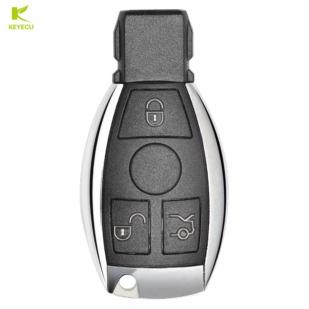 KEYECU 2 шт. Новый Сменный дистанционный ключ с 3 кнопками 433 МГц для Mercedes Benz NEC BGA BE W202