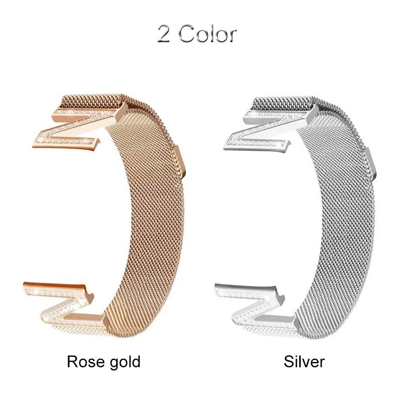 Milanese Loop ремешок для Apple Watch 4 40 мм 44 Z образный алмаз браслет ремешок для iwatch 3 2 1 42 38 аксессуары для наручных часов