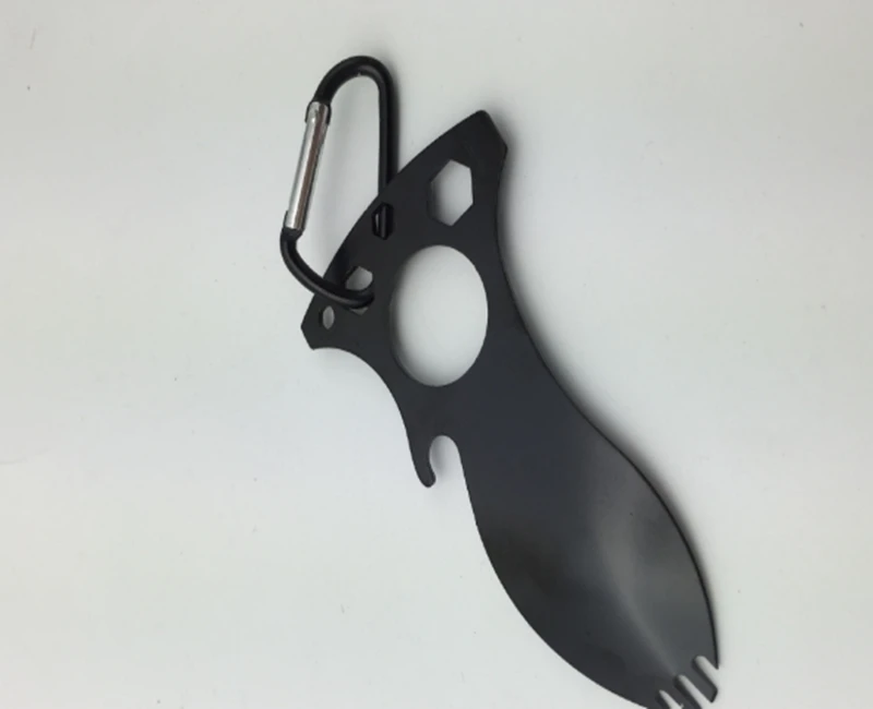 100 шт./лот карманная Ложка Вилка гаечный ключ открывалка для бутылок набор с