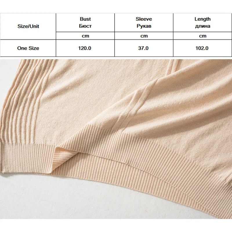 Длинное кашемировое платье свободный Однотонный свитер в полоску вязаное с