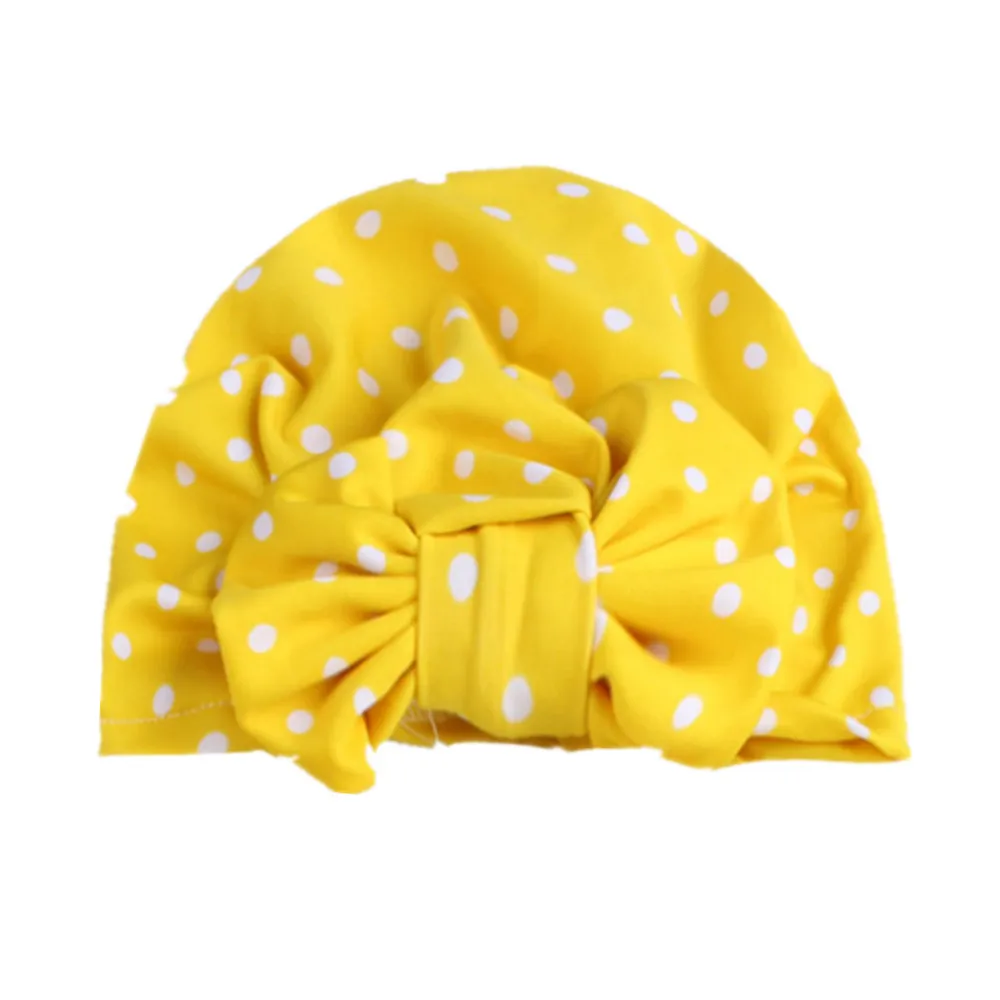 Новинка 2017 шапка вязаная в горошек с бантом кепка богемная Шапка-тюрбан из Индии