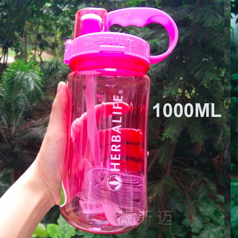 2000 мл herbalife брендовая цветная бутылка для воды герметичный пластик с ремешком соломы питание изготовленный на заказ шейкер Спортивная бутылка