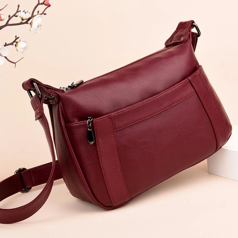 Bonsacchic маленькие женские сумки красные вместительные Сумки Роскошные