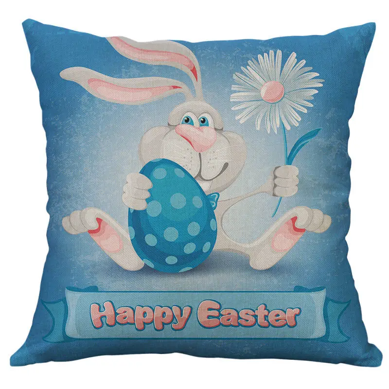 Горячая Распродажа Happy Easter Bunny яйцо диван мягкая кровать украшения дома фестиваль