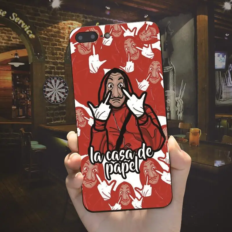 ZOJANENA Испания ТВ La Casa de papel Телефон чехол для iphone 6 6s 7 8 плюс 5S SE 5 10 X Черный Обложка