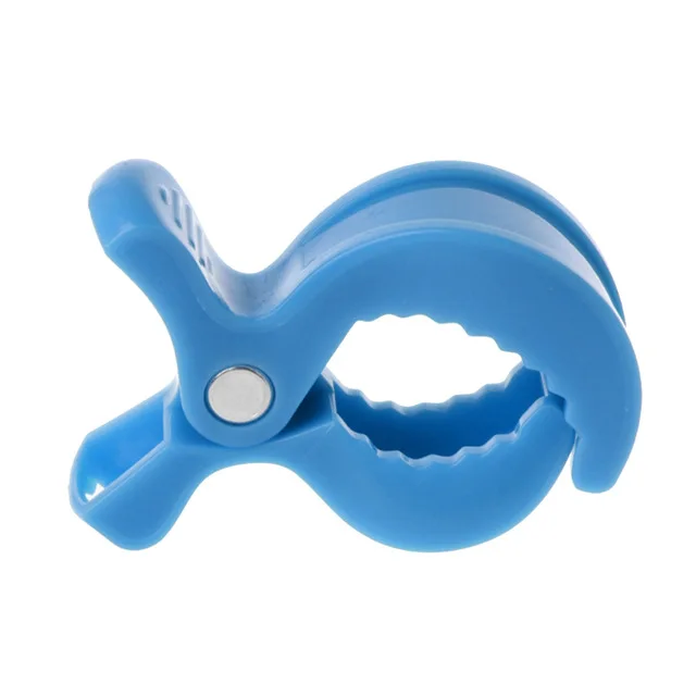 Blue--1 PC Силиконовые жевательные бусины, круглая звезда, шестиугольник, сердце, животное, прорезыватель, цепочка для соски, сделай сам, ожерелье, пластиковые клипсы, застежки, красочные, Bpa бесплатно - Цвет: Blue--1 PC