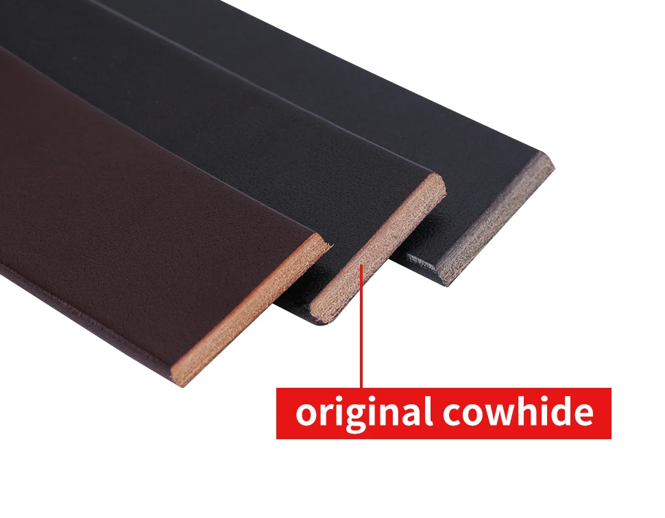 BIGDEAL fashion cow genuine leather new men fashion vintage style male belts for men pin buckle 100-130cm waist size 30-42