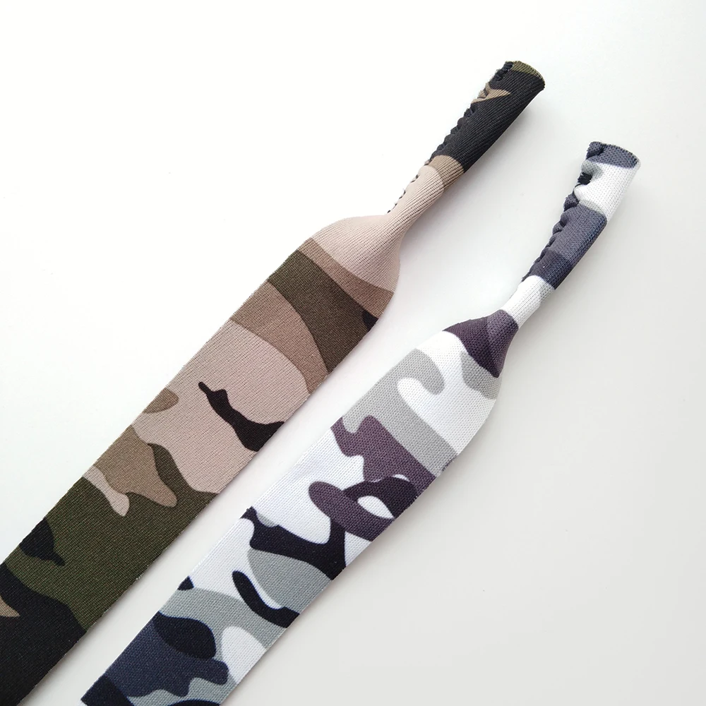구매 50 개/몫 안경 위장 스트레치 네오프렌 스포츠 밴드/광경 리테이너/안경 홀더/카모 선글라스 홀더