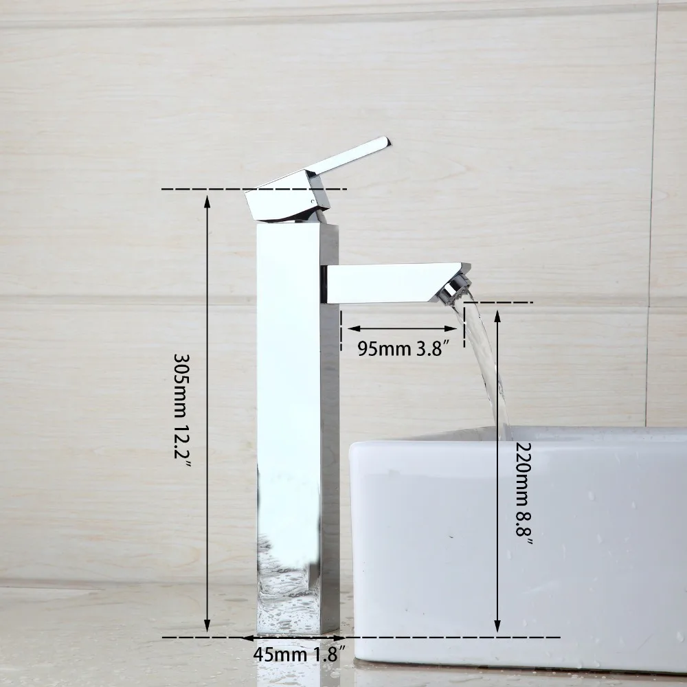 KEMAIDI смеситель для ванной комнаты хромированный латунный столешница горячий и