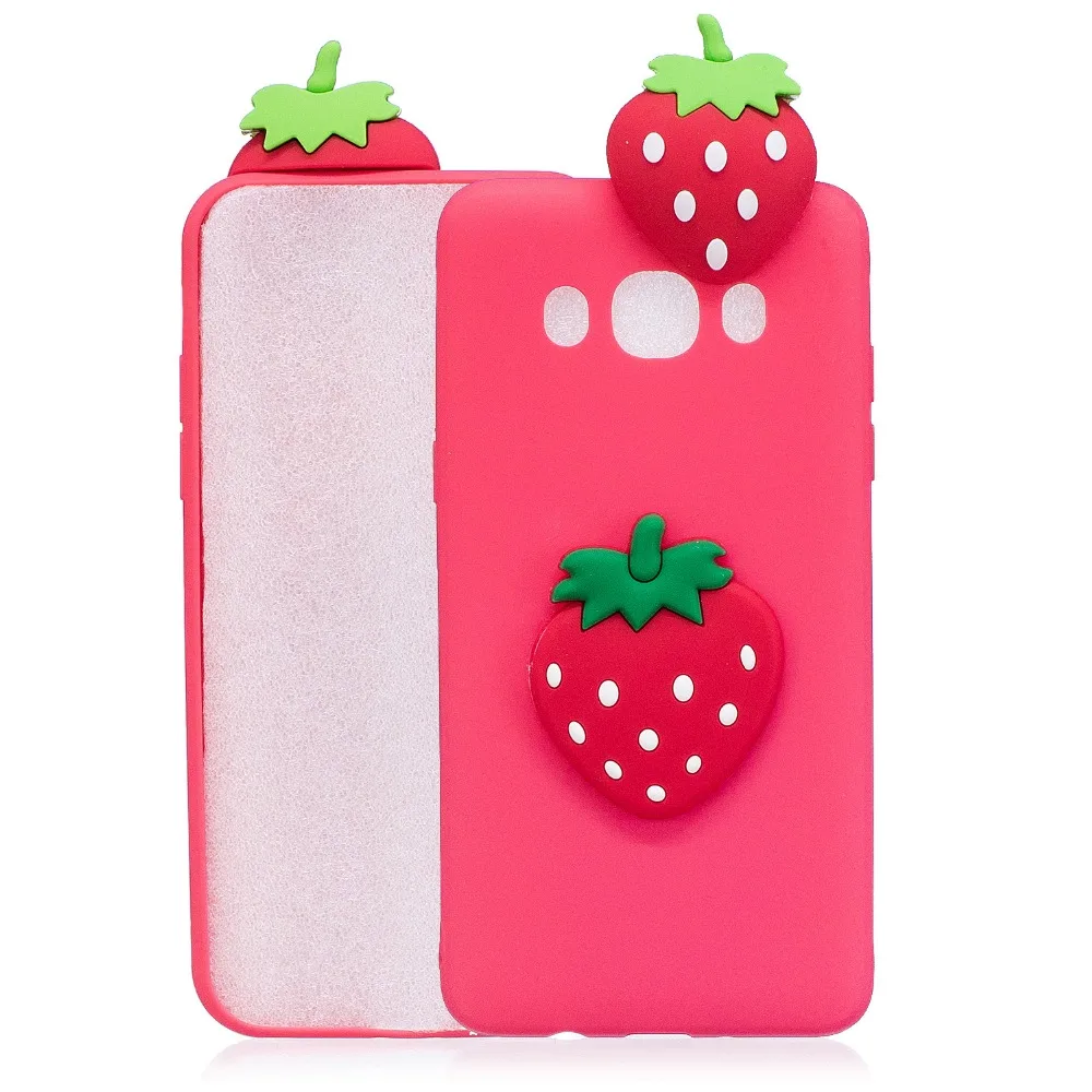 Единорог Panda фрукты чехол для samsung Galaxy J5 (6) 2016 Чехол оснащен Чехлы Coque S8 S9 J4 A6 A8 плюс